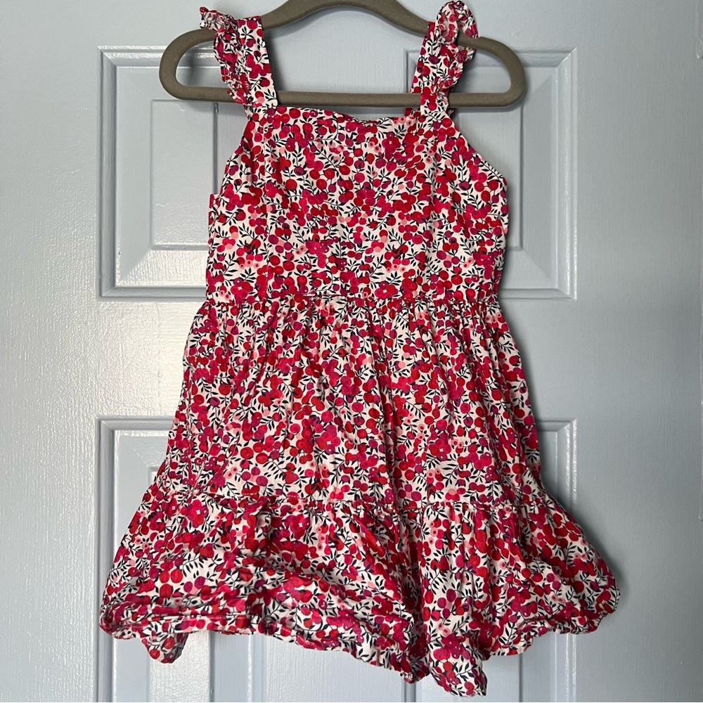 J.Crew Liberty London Crewcuts ruffle-sleeve sun dress in Wiltshire floral, 3T